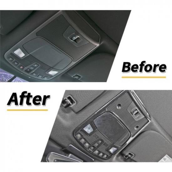 Front Top Reading Light Lamp Cover Trim Frame For Ford F150 2015-20 Accessories