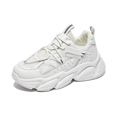 Женские кроссовки, обувь для женщин, женские модные спортивные кроссовки для девочек, спортивная обувь с круглым носком, на шнуровке, на толстой подошве, женская дышащая обувь