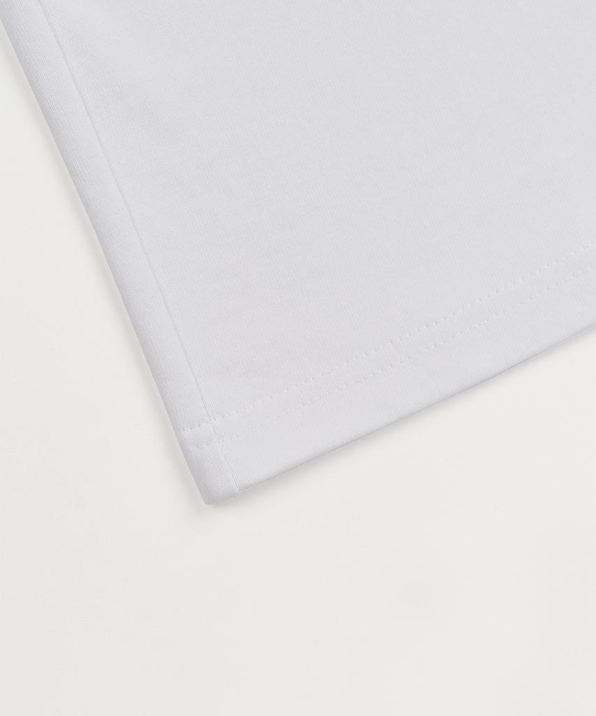 КОФЕ [S-XXL] Узкая укороченная футболка-henley с половинным рукавом (белый)