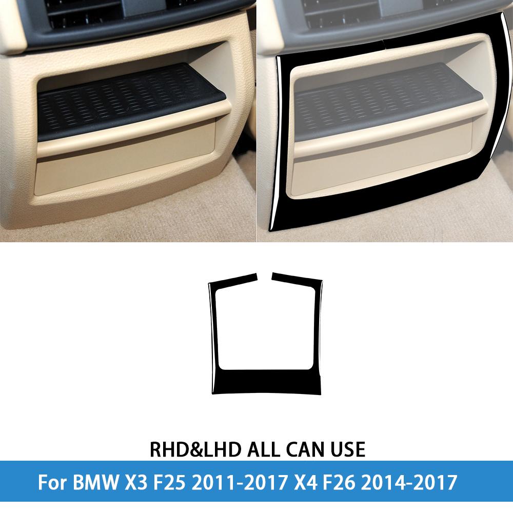 dsgur6 For BMW X3 F25 2011-2017 X4 F26 2014-2017Car Accessories Piano Black Interior Air Vent Taillight Console Trim Modified Sticker