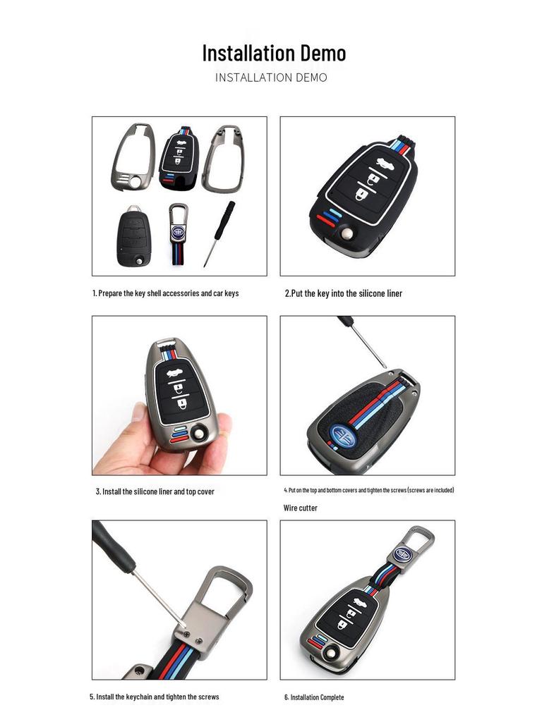 2013-2017 Besturn X80 Metal Key Case