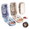 Divider Organizer Pill Cutter Storage Box Drug Tablet Crusher Pill Cutter  for Small or Large Pills