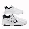 Fashion Men's Thick Sole Casual Breathable White Shoes Summer New Soft Sole Outdoor Walking Shoes Students' Sports Board Shoes Flat Shoe