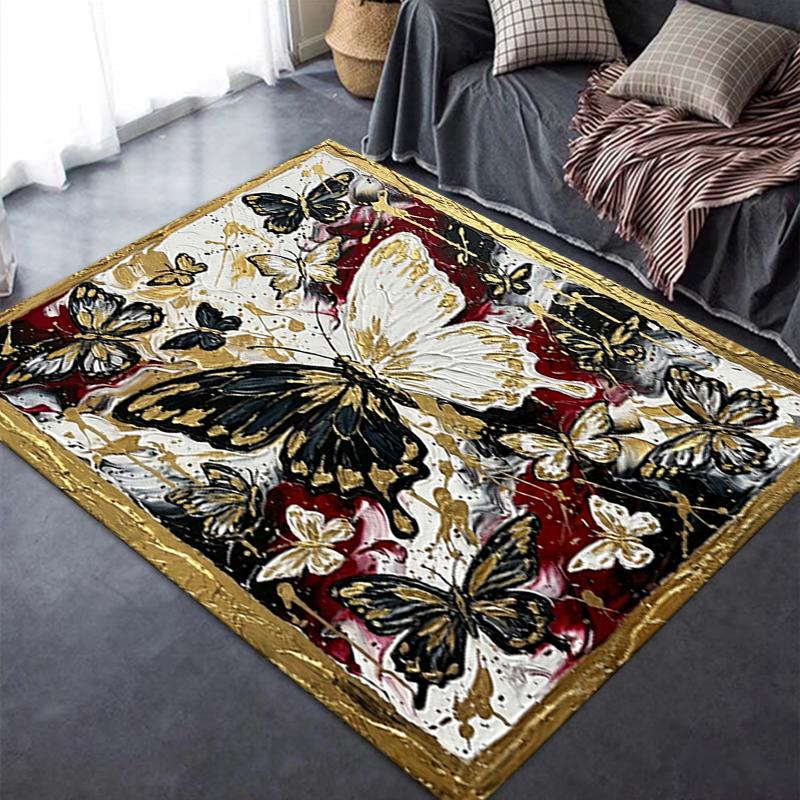 2025 New Butterfly Carpet Rug for Living Room Bedroom Home Sofa Decoration,Kids play Non-slip Floor Mat110