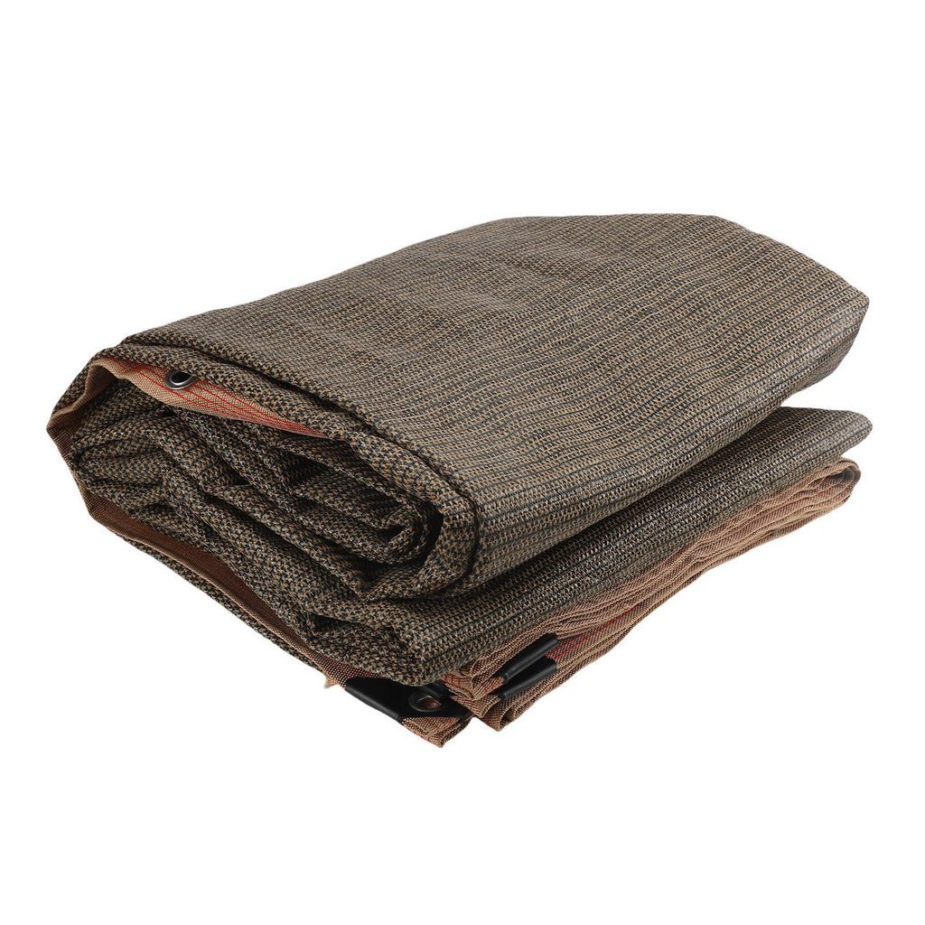 Sun Shade Cloth Polyethylene Sun Shade Sail Canopy Cover with 4 Ropes for Outdoor Garden Patio