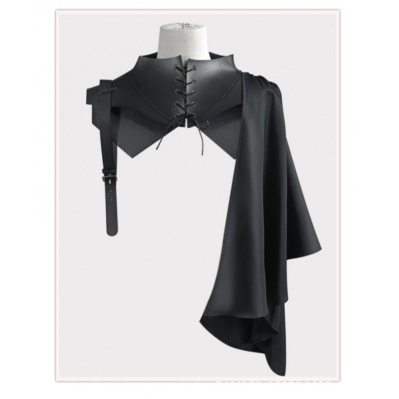 Medieval Knight Cloak Halloween Vampire Cosplay Costume Gothic Devil Shawl Roleplay