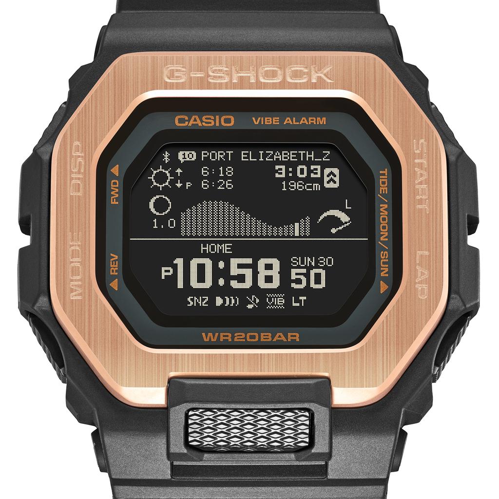 Casio Мужские часы G-SHOCK из нержавеющей стали, водонепроницаемость 200 м, цифровые, ударопрочные, кварцевые, GBX-100NS-4