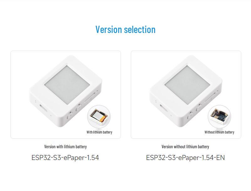 ESP32-S3 1.54" E-Paper AIoT Board with XiaoZhi AI Voice Integration