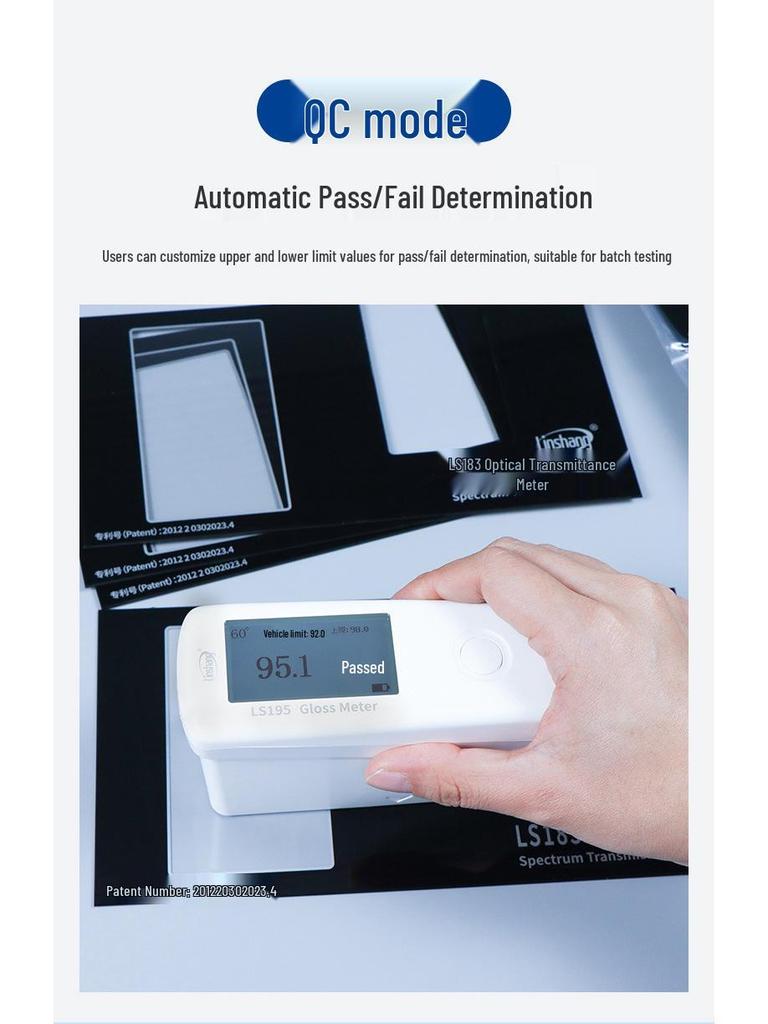 Linshang LS192 Интеллектуальный глянцеметр для металла и камня