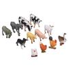 Children Farm Animals Figures Toy Solid Simulation Plastic and Synthetic Resin Poultry Playset