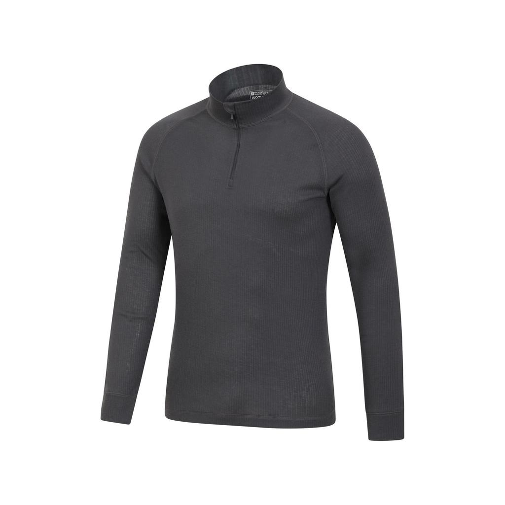 Mountain Warehouse Mens Talus Zip Neck Long-Sleeved Thermal Top