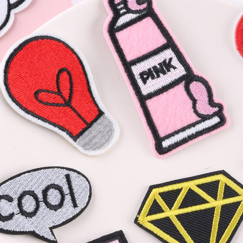 Embroidery Logo Letter Badge Clothing Accessories Luggage Accessories Patch Source Patch Embroidery Cloth Sticker