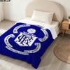 1PC Rangers Fc Patterned Flannel Blanket Suitable For All Seasons For Home Decor Warmth And Comfort Gifts Holiday Present