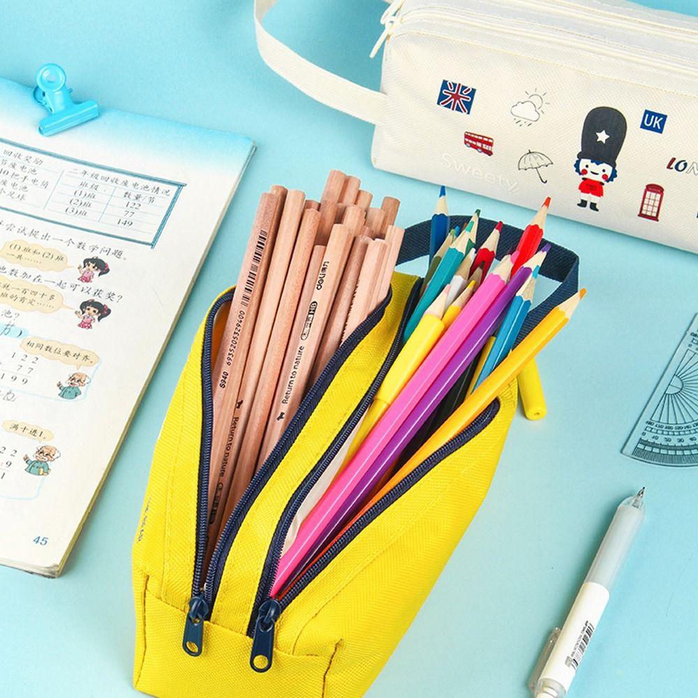 Чехол для ручек, школьные принадлежности, большой емкости, пенал, сумка для карандашей, сумка на молнии, сумка для ручек с героями мультфильмов