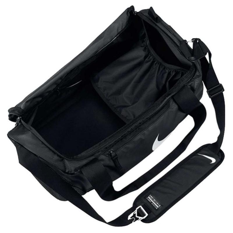 Nike Полиэстеровая сумка, сумка через плечо для спортзала, средняя, унисекс, черная, повседневная BA4881-001