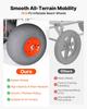VEVOR Beach Fishing Cart, 159 kg Load Capacity, Fishing Cart Wagon with Heavy-Duty Aluminum Alloy Frame, 330 mm All-Terrain PU Balloon Tires