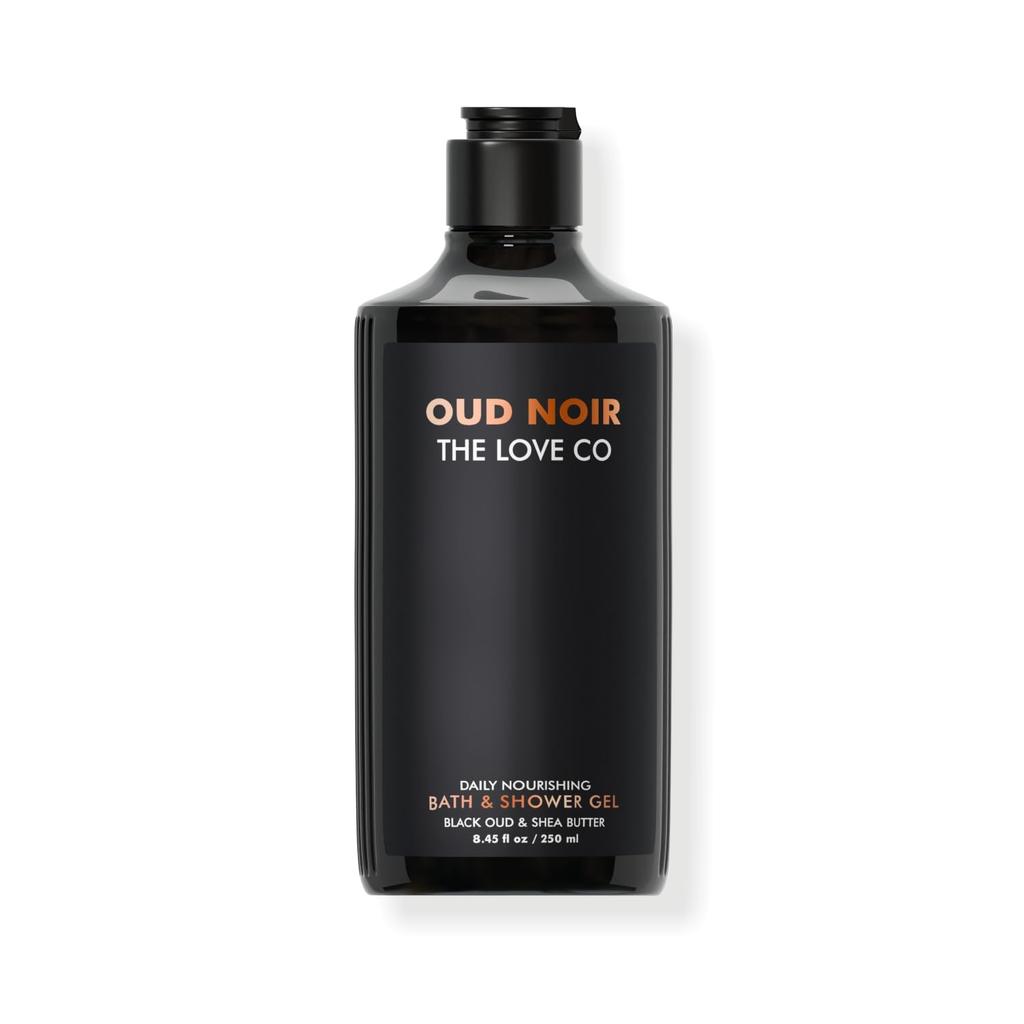 THE LOVE CO Гель для душа Oud Noir 250 мл | Роскошный гель для душа с удом для мужчин и женщин | Увлажняющий гель для душа с обильной пеной | Глубокий древесный аромат, Так
