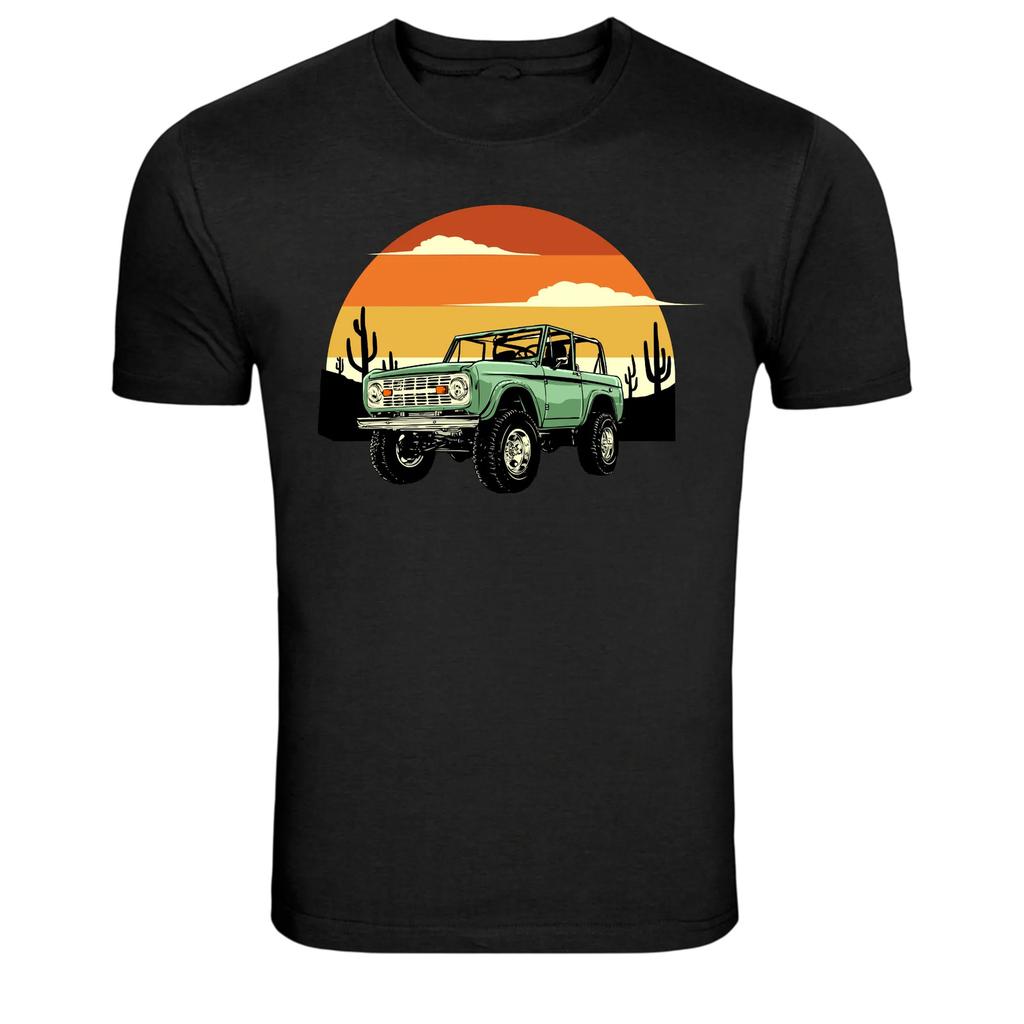 Vintage Bronco Off Road Desert Sunset Graphic T Shirt