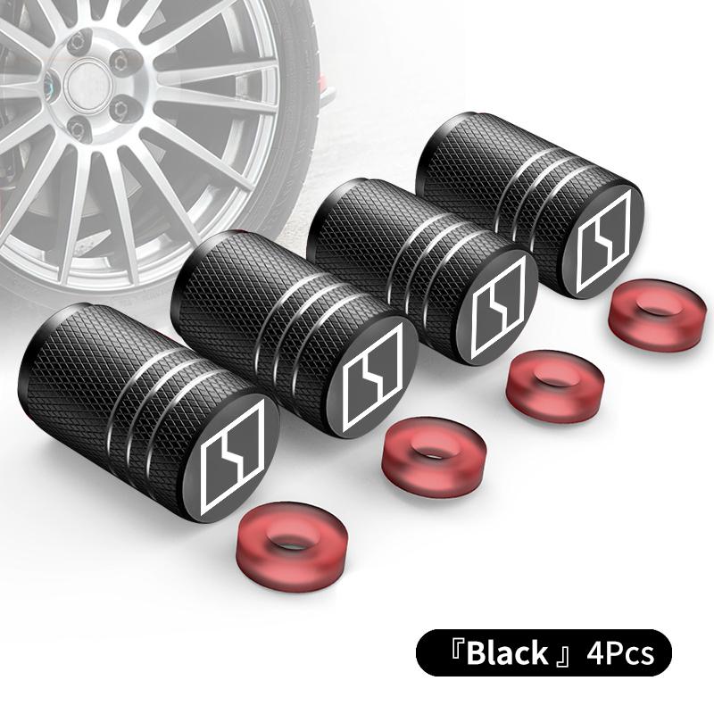 4 шт. Для Zeekr 001 2021 2022 2025 2021-2026 009 X Krypton Колпачок воздушного клапана колеса автомобиля Алюминиевая пылезащитная крышка