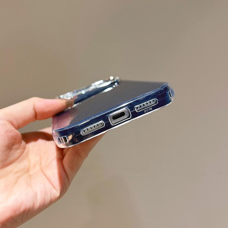 Блестящий Алмазный Чехол-Камера 2 в 1 для iPhone 16 15 Plus 17Air 14 13 12 11 16 17 Pro Max Роскошный Защитный Противоударный Чехол