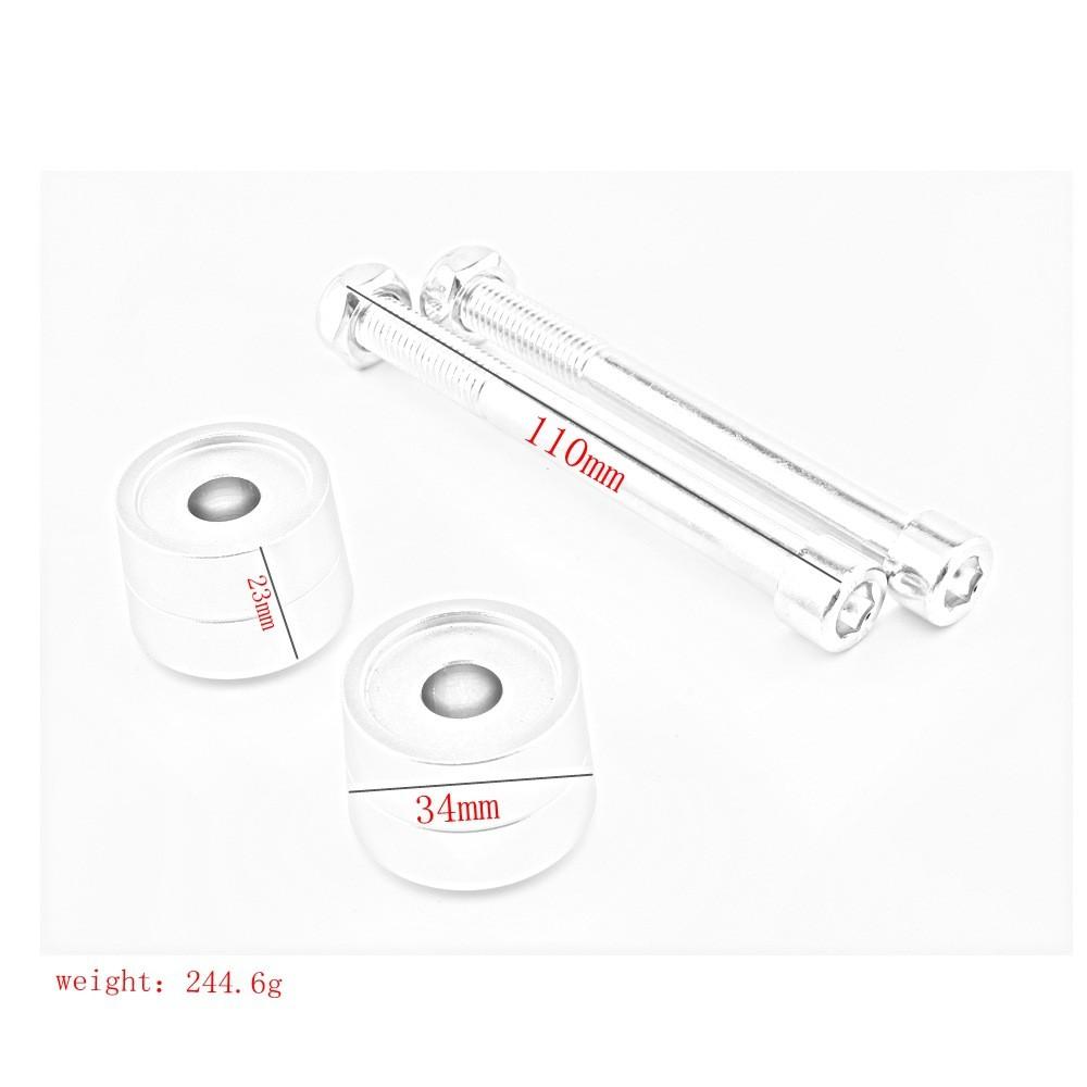 And Black Silver Fork Spacer For Ducati Monster 821 2014 To 2017 Ultimate Increase Height