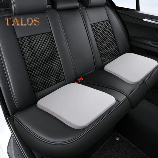 Подушка для сиденья из пеноматериала с эффектом памяти и завязками, медленный отскок, нескользящий моющийся чехол Fours Seasons, эластичный квадратный коврик для сидения в автомобиль, домашний офис