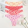 4Pcs/Set Seamless Colorful Brazilian Pants Lady Sexy Underwear Ice Silk Underpants Low Waist G-string Soft Thin Briefs