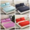 Solid Color Fitted Sheets King Size Mattress Protector Bed Cover Bed Sheets Bedsheet Solid Bedspreads