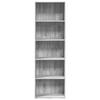 VidaXL Bibliothèque sonoma gris 60x30x189 cm bois d'ingénierie, étagère, étagère à livres, support de livre, armoire de 857922