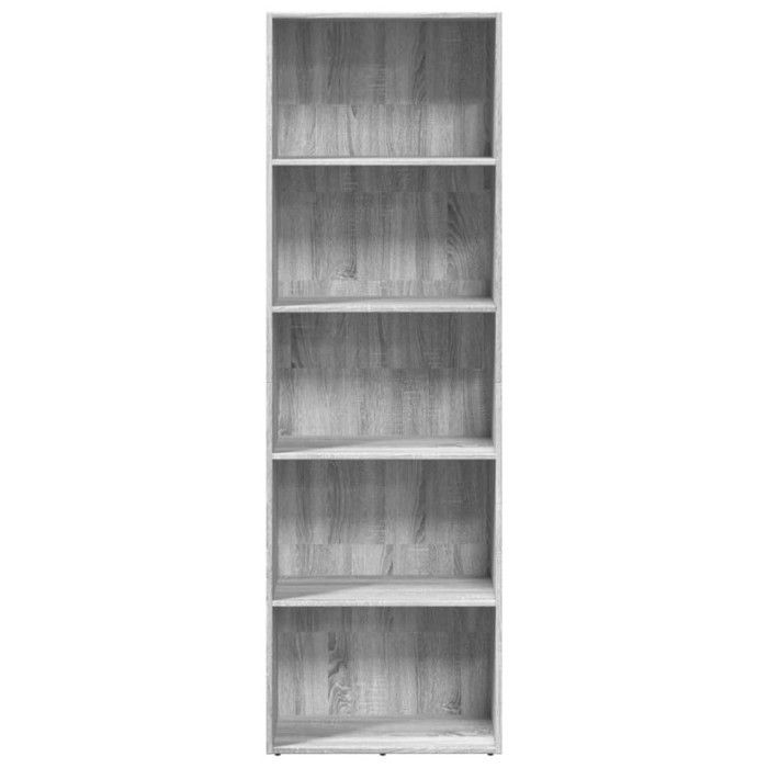 VidaXL Bibliothèque sonoma gris 60x30x189 cm bois d'ingénierie, étagère, étagère à livres, support de livre, armoire de 857922