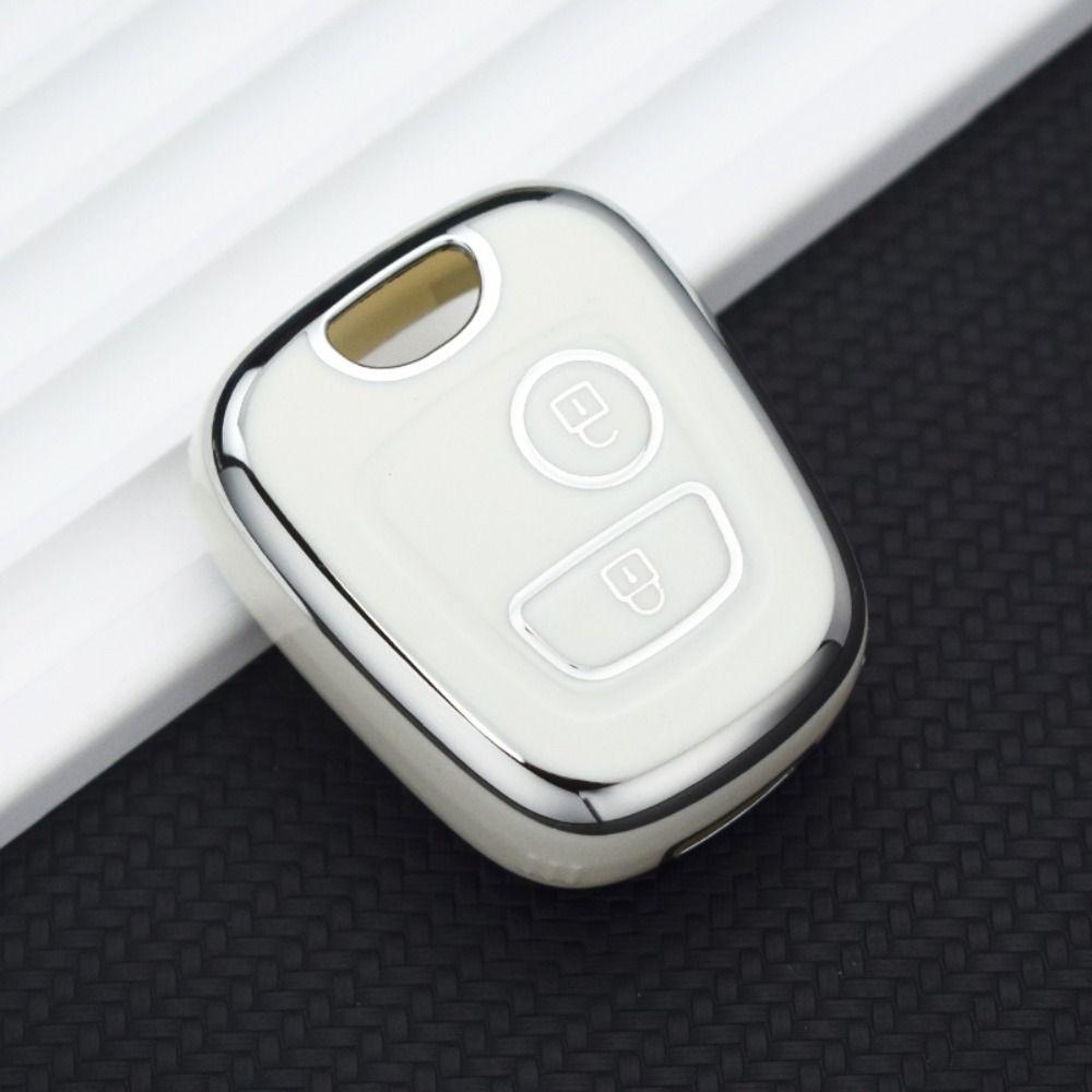 TPU Key Case Cover for Citroen C1 C4 For Peugeot 106 107 206 207 306 307 Car Accessories