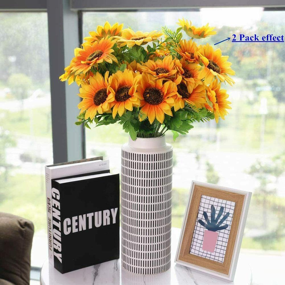 Искусственный Подсолнух Поддельный Цветник Свадебная Вечеринка Декор Подарок