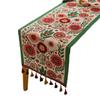 Американская ретро этническая жаккардовая дорожка на стол с кистями - Полиэстер