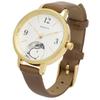 Watch Analog Leather Strap Snoopy Hide and Seek Watch G Brown [Fieldwork] Women's PNT044-3