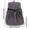 able Casual Drawstring Backpack for Women Large Capacity Lightweight Pleated Backpack for Outdoor Travel