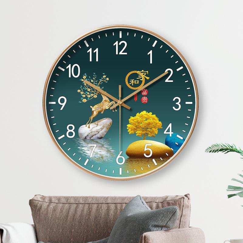 8-дюймовые 20 см настенные часы для дома в стиле легкой роскоши и высокого класса, для гостиной, спальни, бесшумные