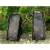 Bags Black Saddle Pouch Bags Tool Side Luggage Leather Motorcycle Combo Pair 2