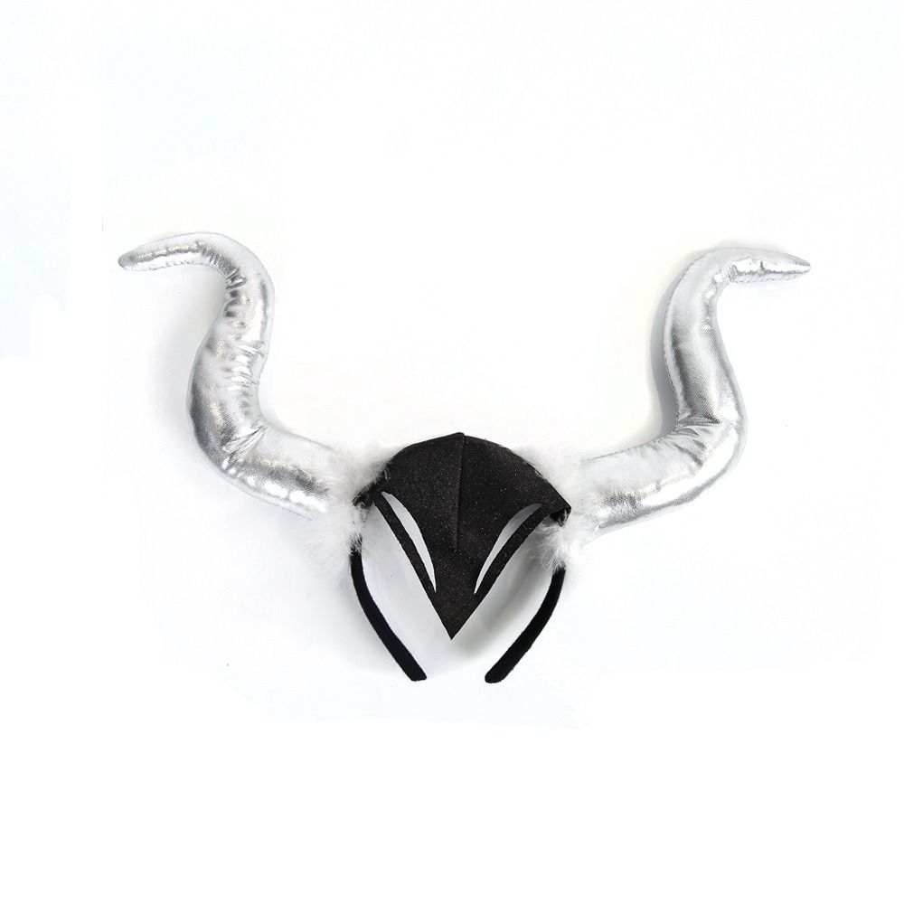Witch Hair Accessories Ox Horn Hairband Evil Queen Evil Magic Witch Headpiece Costume Accessory