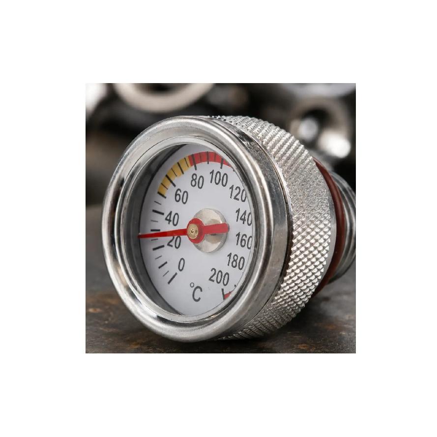 Motorcycle Oil Temp Gauge Compact Engine Temperature Gauge M20 1.5 Oil Thermometer Heat Resistant for Maintenance