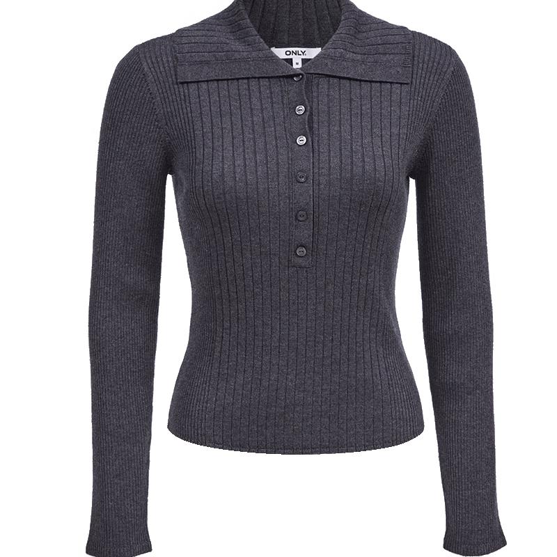 ONLY Women's 2025 Autumn Slim-Fit Long-Sleeve Button-Up Knit Cardigan