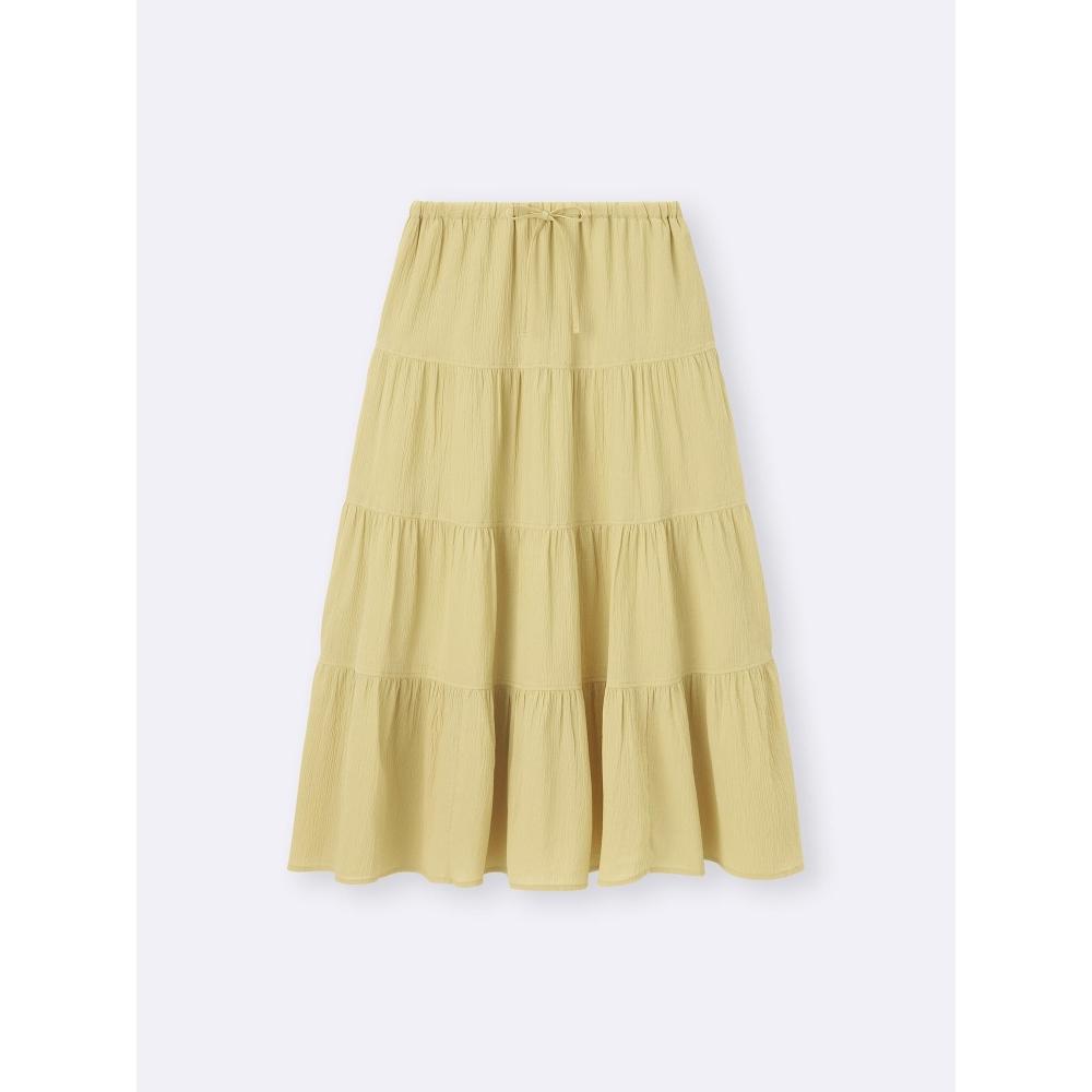 GU by Uniqlo Юбка макси с ярусами+версия для США 