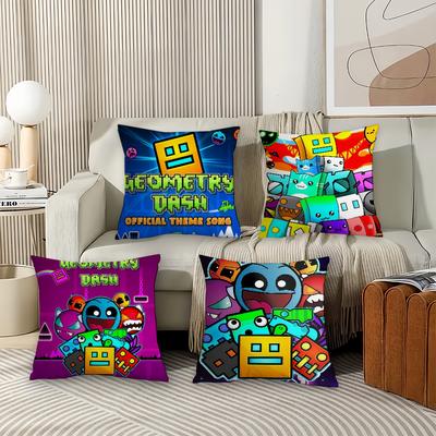 Чехол для подушки видеоигры G-Geometry D-Dash Офисные подушки Подходит для дивана Автомобиля Спальни Декоративный чехол для подушки