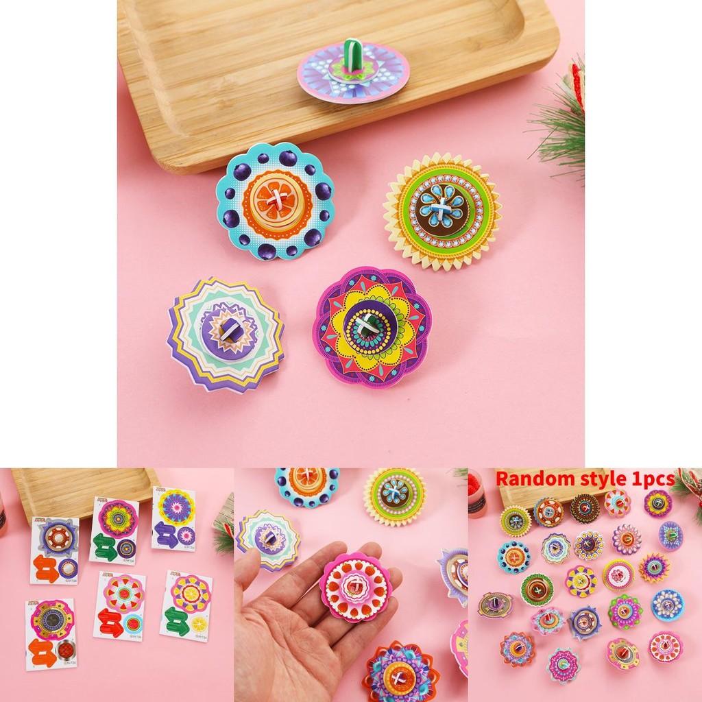 Kids Diy 3d Puzzle Paper Gyroscope With Colorful Paper Material For Educational And Party Favors