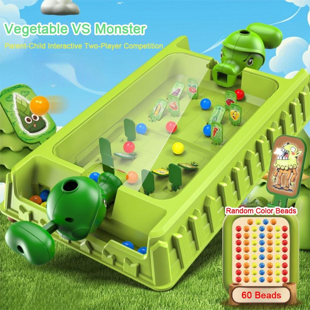 Table Top Design Double Pinball Machine 20/40/60pcs Beads Battle Game Children's Toy