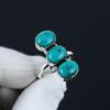 Кольцо Santa Rosa Turquoise, регулируемое, из стерлингового серебра 925 пробы — подходит для размеров США от 6 до 10 — украшения ручной работы в стиле бохо для женщин и мужчин, подарки на День святого Валентина