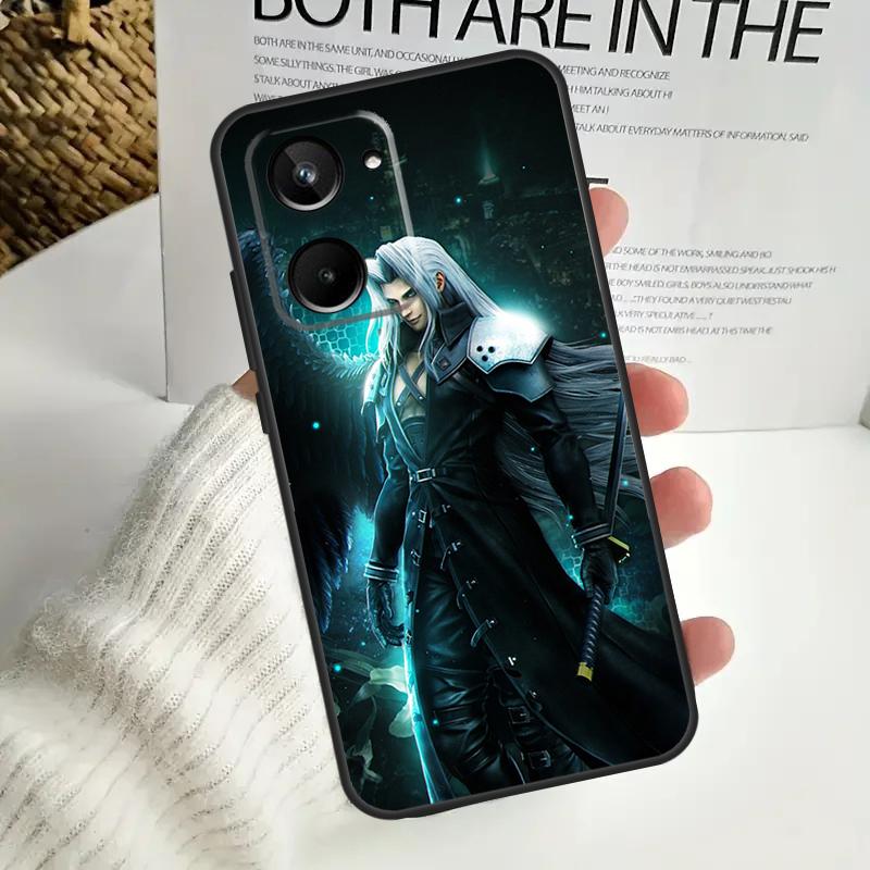 Чехол Final Fantasy Sephiroth для Realme C55 C53 C51 C35 C33 C30 C67 C21Y C25s C15 9 10 12 11 Pro Plus GT Neo5