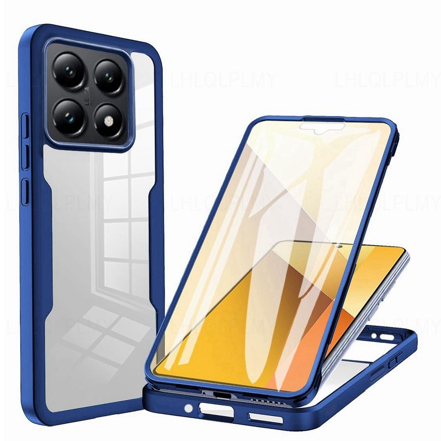 Защитный противоударный чехол с защитой спереди и сзади для Xiaomi 15T Pro 17 Redmi Note 15 5G Plus Poco M8 X8 Max F8 Ultra Чехол на 360 градусов