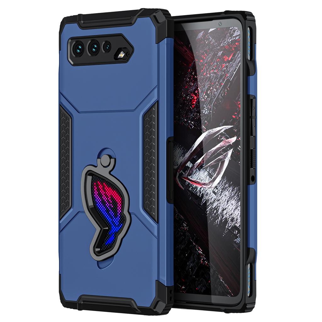 Чехол для ROG Phone 5 Черный Жесткий Чехол с Подставкой для Телефона Ударопрочный Защитный Чехол для Игрового Телефона Asus ROG5