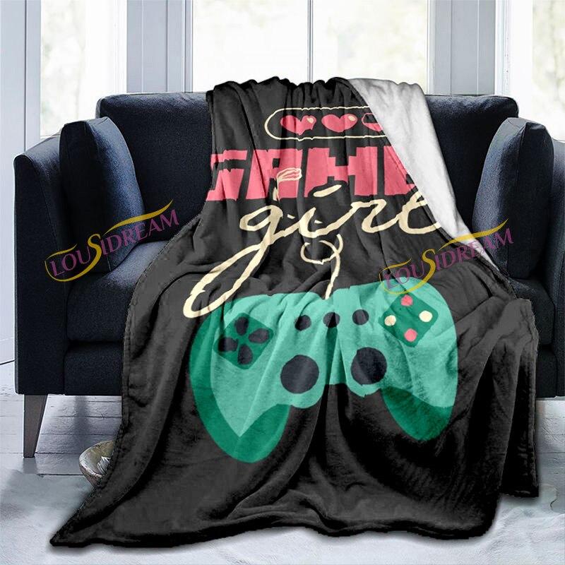 Классическое одеяло для игры в пинбол, классическое тренировочное ретро-игровое одеяло с героями мультфильмов, супер плюшевое декоративное одеяло для гостиной, игровой комнаты, офиса