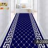 Luxury Golden Long Corridor Carpet Non-slip Washable Hall Runner Carpets Stairway Rug European Style Aisle Carpet Customizable